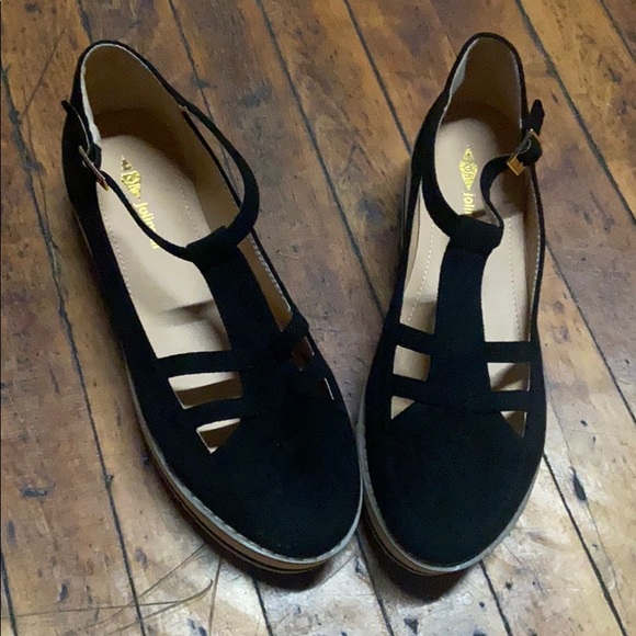 Blue suede Mary Jane Creepers - Picture 4 of 5